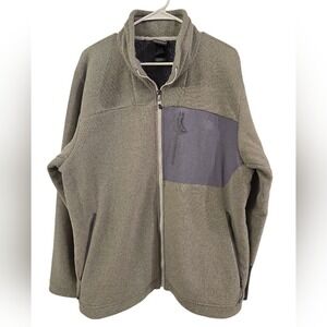 THE NORTH FACE CHIMBORAZO MEN'S FULL ZIP SHERPA LINED FLEECE JACKET. SIZE XL.